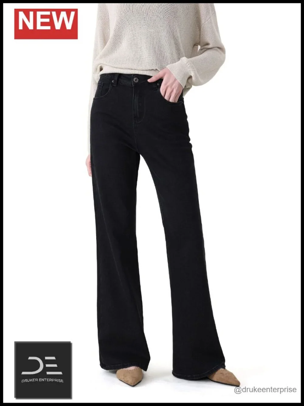 Tall Women Stretch Flare Jeans 32 34 36 Inseam High Waist